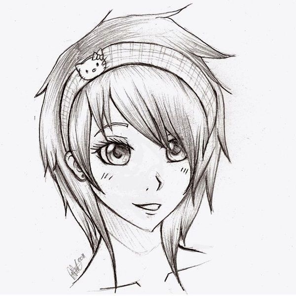 Featured image of post Face Anime Pencil Easy Drawings